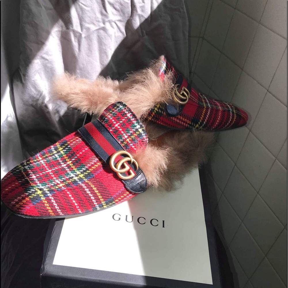 Gucci Fur Slides